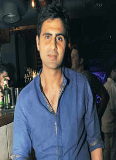 Gorillas at a dance party