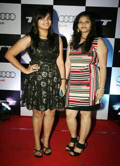 Raveena and Daksha during the Audi TT car launch Photogallery - Times of India