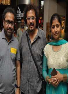 Suman Ghosh, Bickram Ghosh and Jaya during the special screening of Bollywood movie Piku Photogallery Times of India