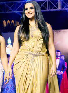Neha Dhupia walks the ramp Photogallery - Times of India
