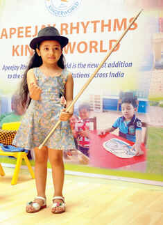 A child snapped during the launch of the preschool