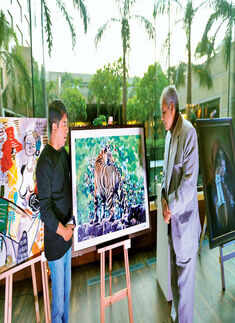 Jorge Roza de Oliveira, the ambassador of Portugal, during an art exhibitionPhotogallery - Times of India