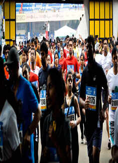 Participants take part in the 10k Marathon Photogallery - Times of India
