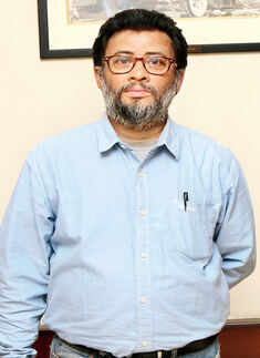 Indrajit Sen during the launch of a Bengali album Photogallery - Times of India