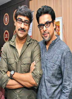 Kaushik Sen and Debdut Ghosh during an event Photogallery - Times of India