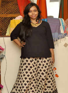 Debarati Ghosh is all smiles during the Earth Day fashion show Photogallery - Times of India