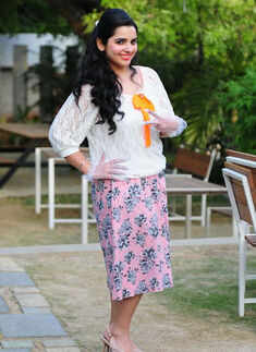 Nitika is all smiles during the ladies&rsquo; club meet Photogallery - Times of India