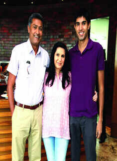 Stanley, Karuna and Kayleb during a brunch meet  Photogallery Times of India