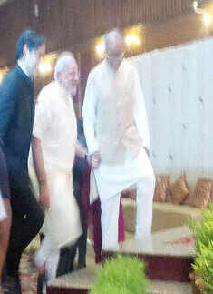 Prime Minister Narendra Modi at the wedding reception of Photogallery - Times of India