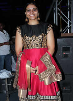 Sahithi during the sangeeth ceremony Photogallery - Times of India