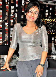 Pooja during the party Photogallery - Times of India