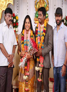 Vikram at the wedding reception Photogallery Times of India