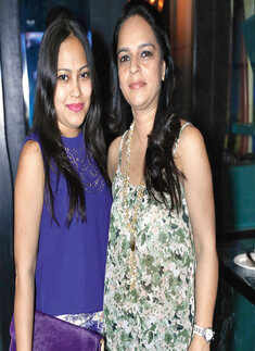 Ruby and Aanchal during a party Photogallery Times of India