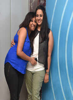 Maha and Meenu at a party