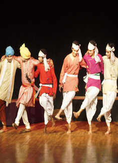 A scene from the play Lala Hardol Photogallery - Times of India