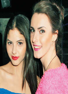 Natali (L) and Lucia during Shaini Soni&rsquo;s birthday party