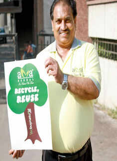 A guest during a road show on World Environment Day