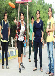 Participants having fun