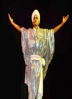 A child artist performs during the ballet