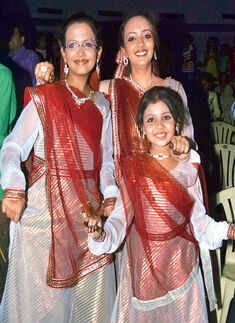 Participants pose during an event