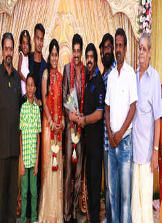 T Rajendhar during Vidharth and Gayathri Devi&rsquo;s wedding