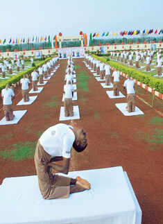 Sashastra Seema Bal celebrate International Day of Yoga