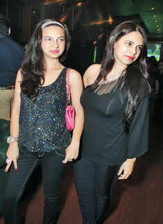 Richa and Rubi during the Musical Night