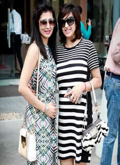 Aruna and Kavitha during a Sunday afternoon brunch