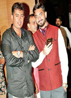 Abhishek and Dhruv Gupta attend a fashion showcase event