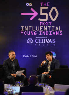 Che Kurrien and Farhan Akhtar during the GQ 50 Most Influential Young Indians
