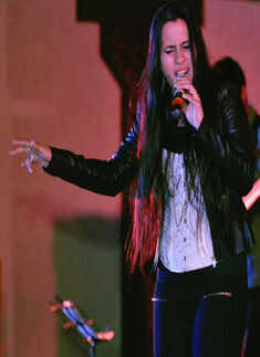 Nikhita Gandhi performs during an event