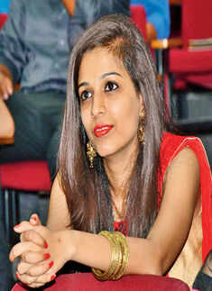 Anjali during the freshers&rsquo; party