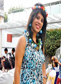 Kavneet during a pool-side party