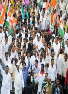 Congress Morcha from Congress House