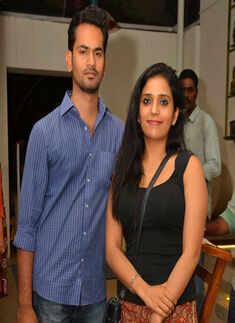 Arun and Puja during a Poetry reading session