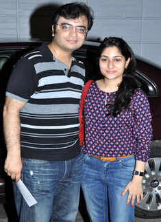 Anchal and Ayushi during the comedy show