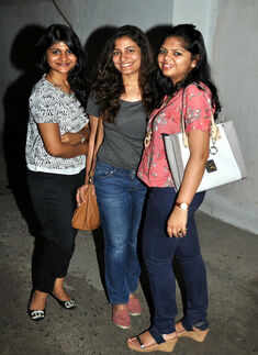Kanupriya, Richaa and Mansi pose