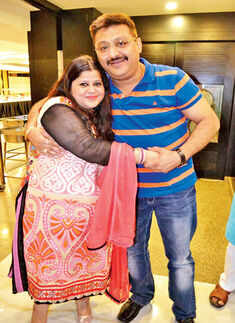 Ekta and Rajeev during a party