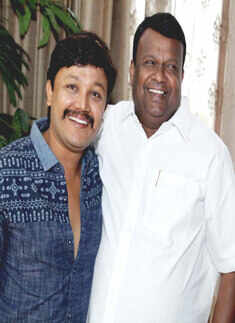 Ganesh and SV Babu during the launch of film Pataki