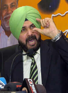 Siddhu at BJP headquaters