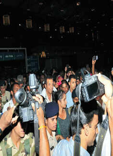 Sania arrives in the city