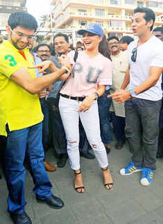 Aditya Thackeray, Jacqueline Fernandez and Dino Morea