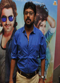 Raja Chanda during the premiere of Bengali film Besh Korechi Prem Korechi