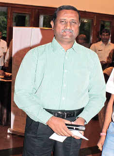 Justice Prasanna Varale during the staging of a Marathi play