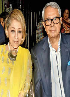 Seemita and Samar Roy during the screening