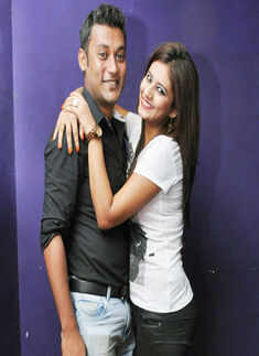 Abhishek Ghara and Joyie Sen during the Jamsteady party