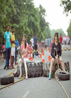 Participants during a Raahgiri Day