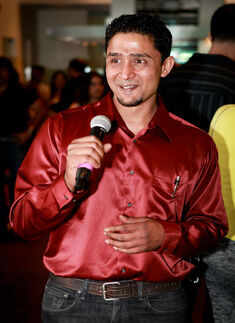 Anand during a party