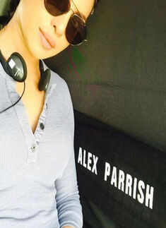 Priyanka Chopra on the sets of American thriller TV series