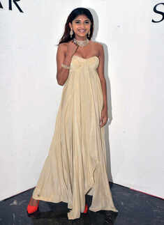 A guest during the Amazon India Couture Week 2015